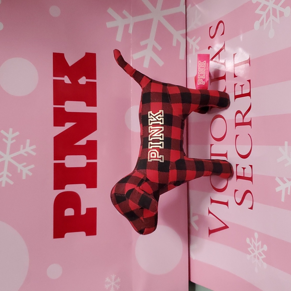 Pink VS DOG Mini Red Plaid RARE